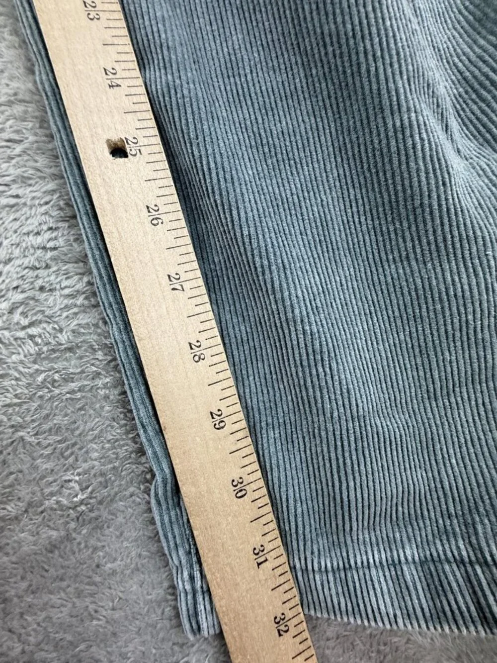 Vintage Eddie Bauer Pants Mens 36x32 Green Corduroy Outdoor Straight Leg Preppy